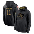 Tuec TB.Buccaneers #11 Jalen McMillan Player Black Salute to Service Sideline Performance Pullover Hoodies Home Game Stitched Jerseys