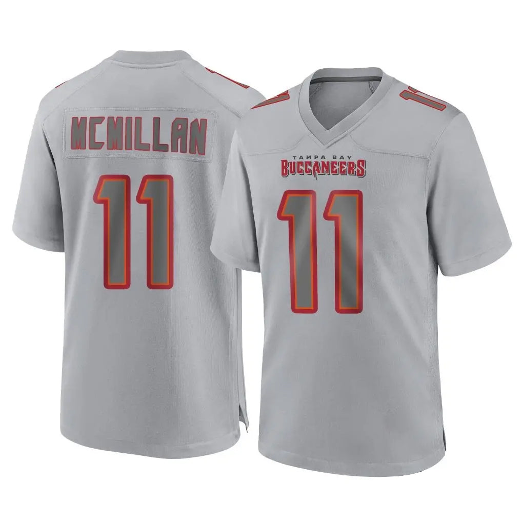 Tuec TB.Buccaneers #11 Jalen McMillan Player Gray Atmosphere Fashion Home Game Stitched Jerseys