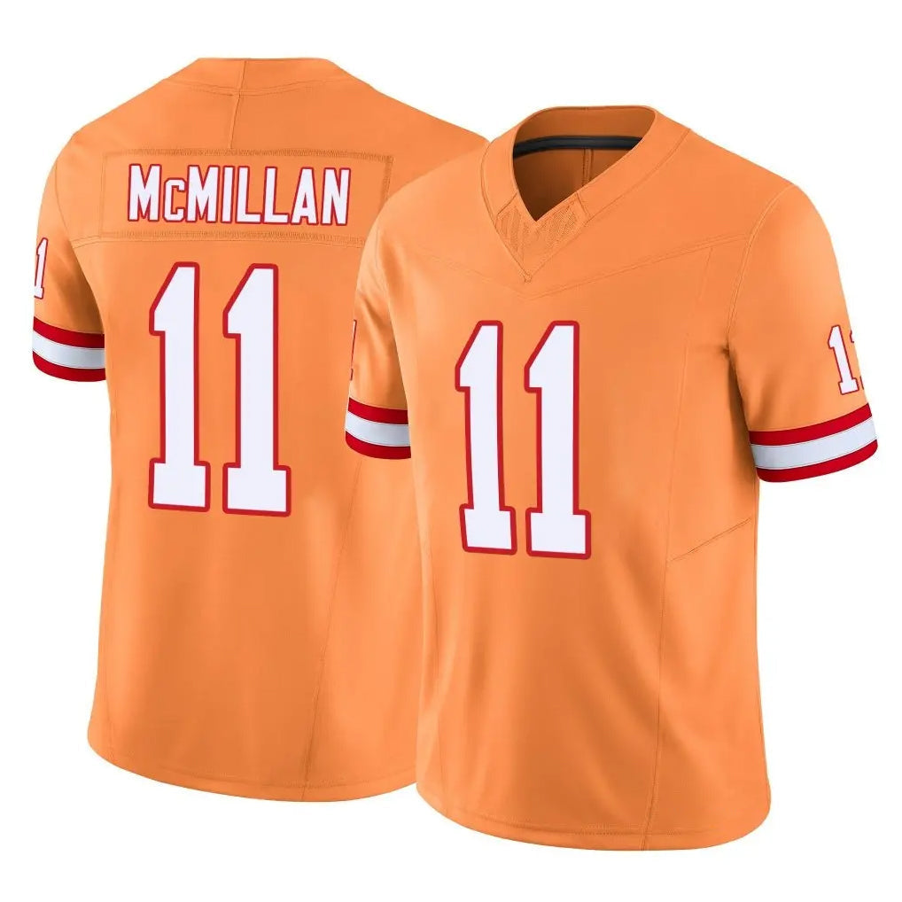 Tuec TB.Buccaneers #11 Jalen McMillan Player Orange Limited Vapor F.U.S.E. Home Game Stitched Jerseys