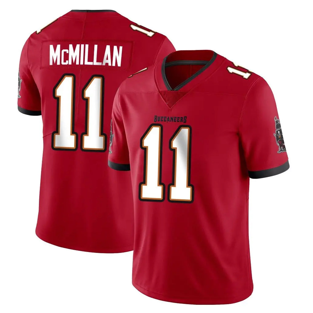 Tuec TB.Buccaneers #11 Jalen McMillan Player Red Limited Vapor Home Game Stitched Jerseys