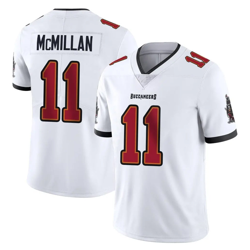 Tuec TB.Buccaneers #11 Jalen McMillan Player White Limited Vapor F.U.S.E. Home Game Stitched Jerseys