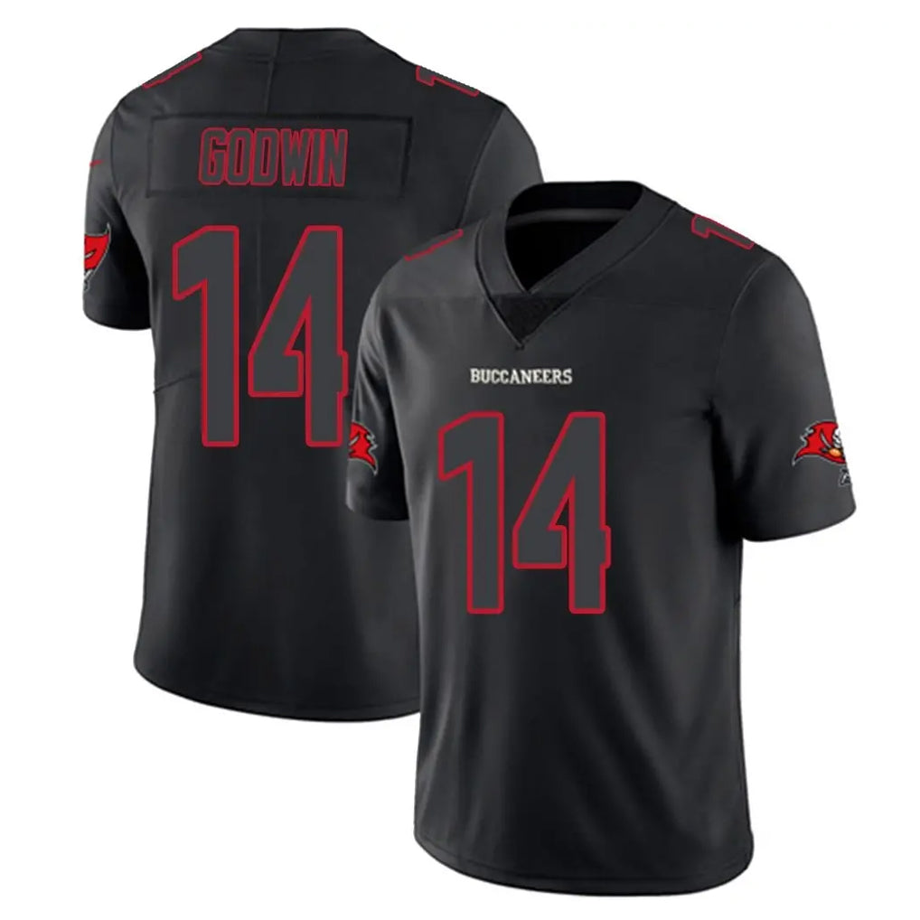 Tuec TB.Buccaneers #14 Chris Godwin Jr. Player Black Impact Limited Home Game Stitched Jerseys