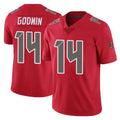 Tuec TB.Buccaneers #14 Chris Godwin Jr. Player Red Limited Color Rush Home Game Stitched Jerseys