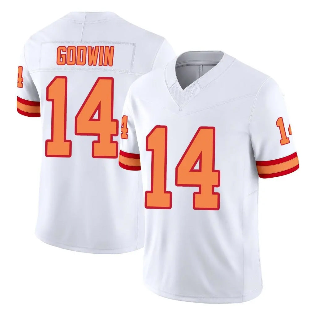 Tuec TB.Buccaneers #14 Chris Godwin Jr. Player White Limited '76 Vapor F.U.S.E. Home Game Stitched Jerseys