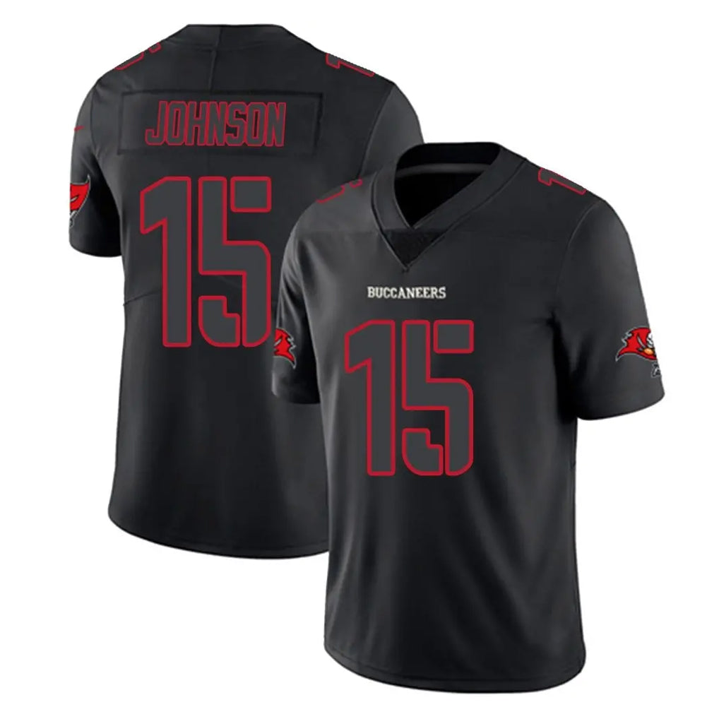 Tuec TB.Buccaneers #15 Tez Johnson Player Black Impact Limited Home Game Stitched Jerseys