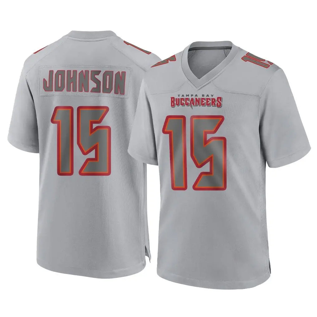 Tuec TB.Buccaneers #15 Tez Johnson Player Gray Atmosphere Fashion Home Game Stitched Jerseys