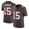Tuec TB.Buccaneers #15 Tez Johnson Player Pewter Limited Alternate Vapor Home Game Stitched Jerseys