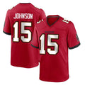 Tuec TB.Buccaneers #15 Tez Johnson Player Red Home Game Stitched Jerseys