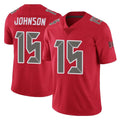 Tuec TB.Buccaneers #15 Tez Johnson Player Red Limited Color Rush Home Game Stitched Jerseys