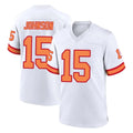 Tuec TB.Buccaneers #15 Tez Johnson Player White '76 Home Game Stitched Jerseys