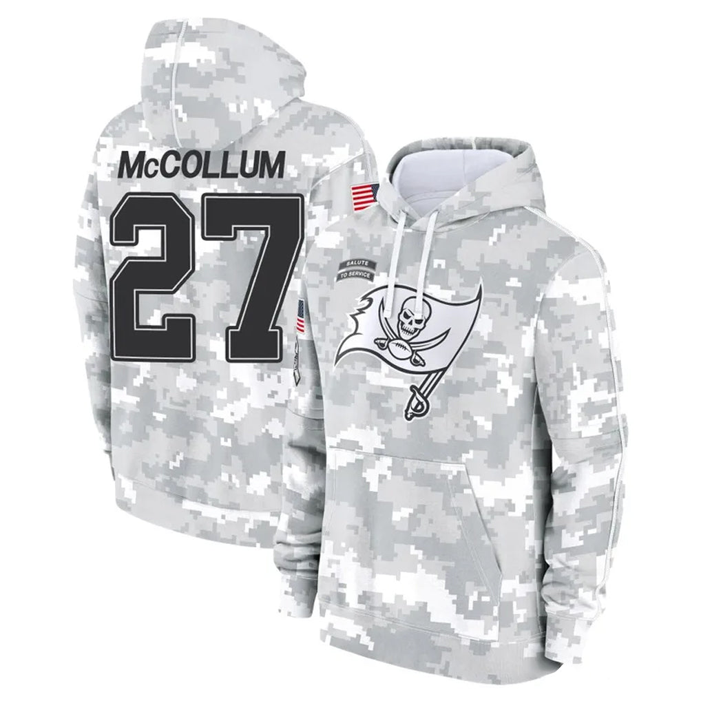 Tuec TB.Buccaneers #27 Zyon McCollum Player Arctic Camo Limited Salute to Service Pullover Hoodies Game Stitched Jerseys