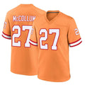 Tuec TB.Buccaneers #27 Zyon McCollum Player Orange Throwback Home Game Stitched Jerseys