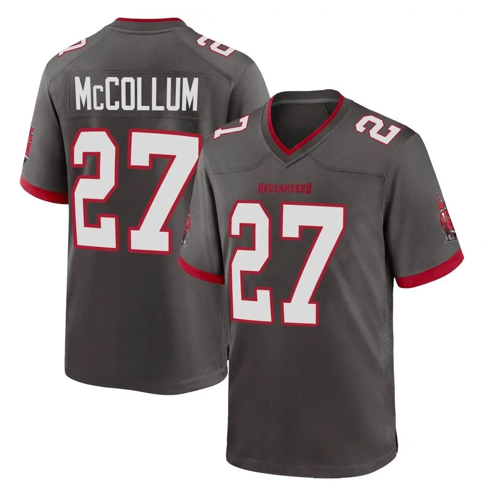 Tuec TB.Buccaneers #27 Zyon McCollum Player Pewter Alternate Home Game Stitched Jerseys