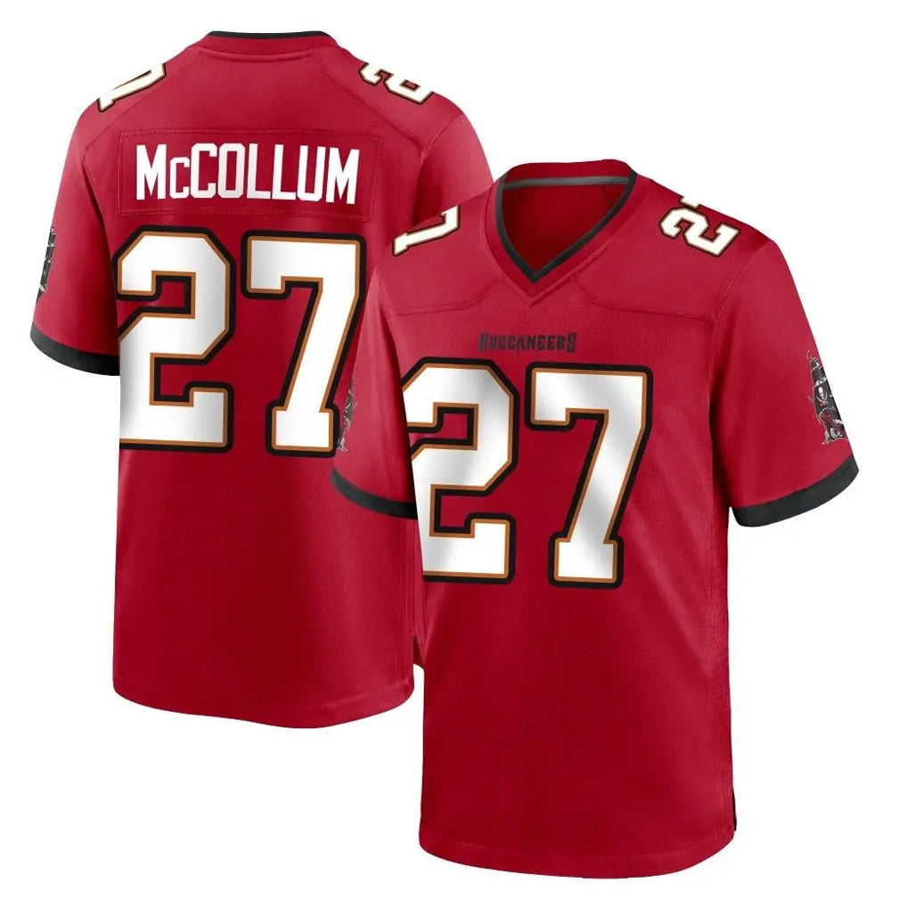 Tuec TB.Buccaneers #27 Zyon McCollum Player Red Home Game Stitched Jerseys