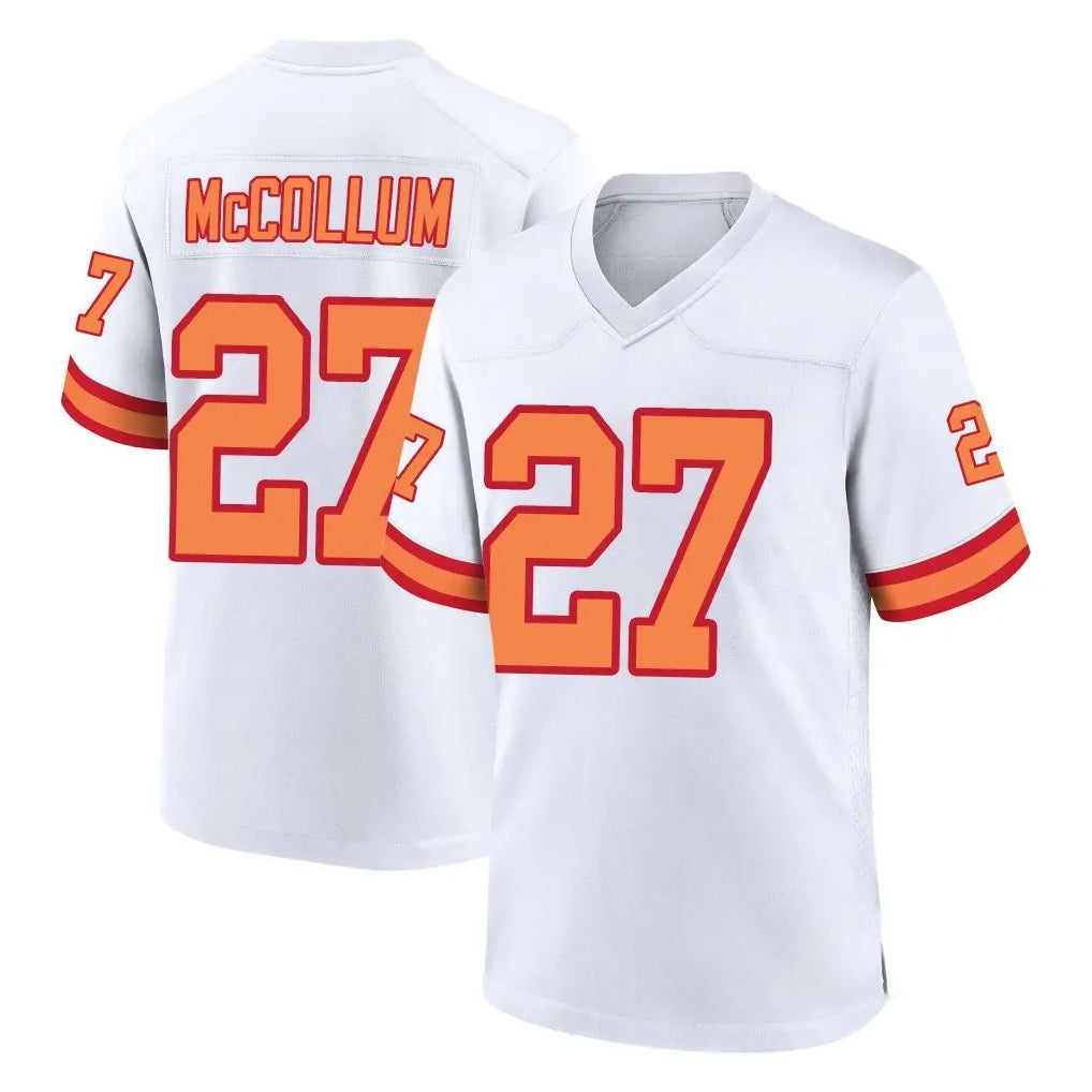 Tuec TB.Buccaneers #27 Zyon McCollum Player White '76 Home Game Stitched Jerseys
