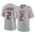 Tuec TB.Buccaneers #2 Emeka Egbuka Player Gray Atmosphere Fashion Home Game Stitched Jerseys