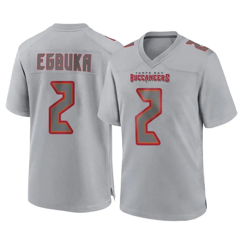 Tuec TB.Buccaneers #2 Emeka Egbuka Player Gray Atmosphere Fashion Home Game Stitched Jerseys