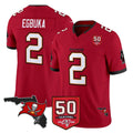 Tuec TB.Buccaneers #2 Emeka Egbuka Player Red Limited 2026 Season Vapor F.U.S.E. Home Game Stitched Jerseys