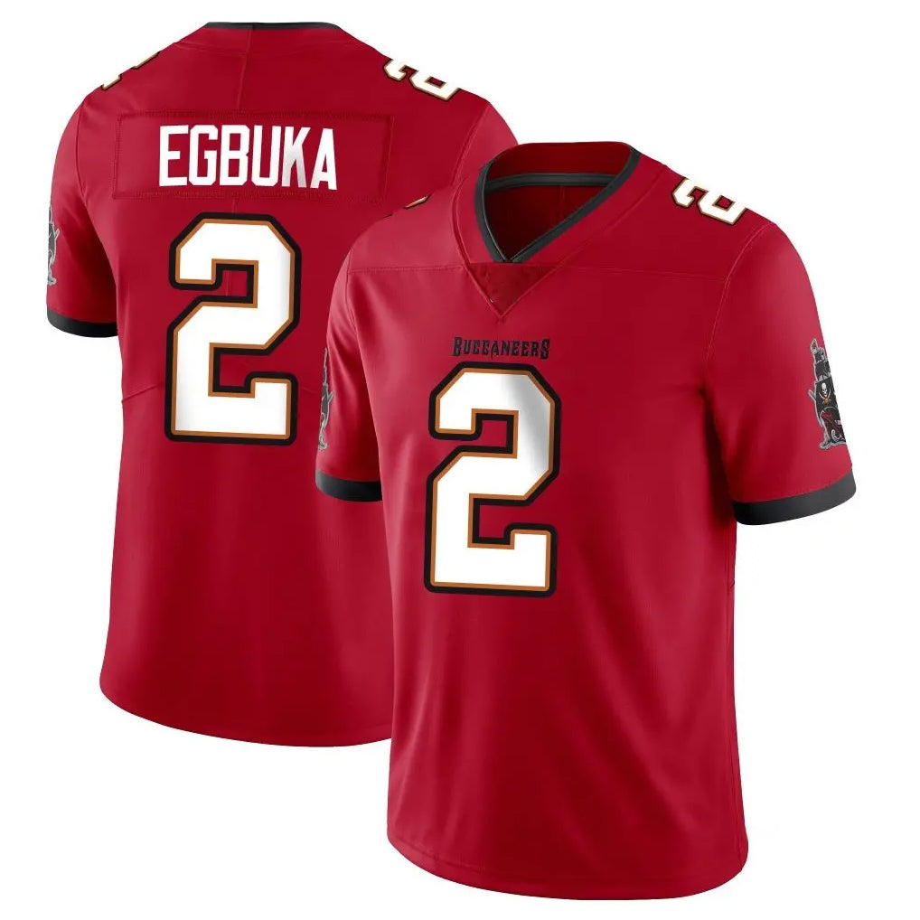Tuec TB.Buccaneers #2 Emeka Egbuka Player Red Limited Vapor Home Game Stitched Jerseys