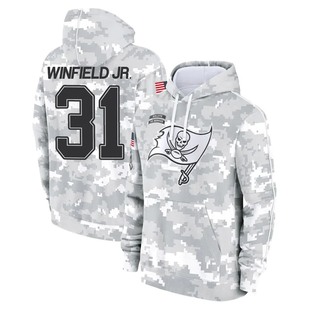 Tuec TB.Buccaneers #31 Antoine Winfield Jr. Player Arctic Camo Limited Salute to Service Pullover Hoodies Game Stitched Jerseys