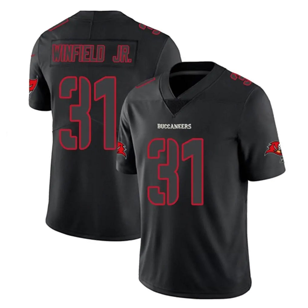 Tuec TB.Buccaneers #31 Antoine Winfield Jr. Player Black Impact Limited Home Game Stitched Jerseys