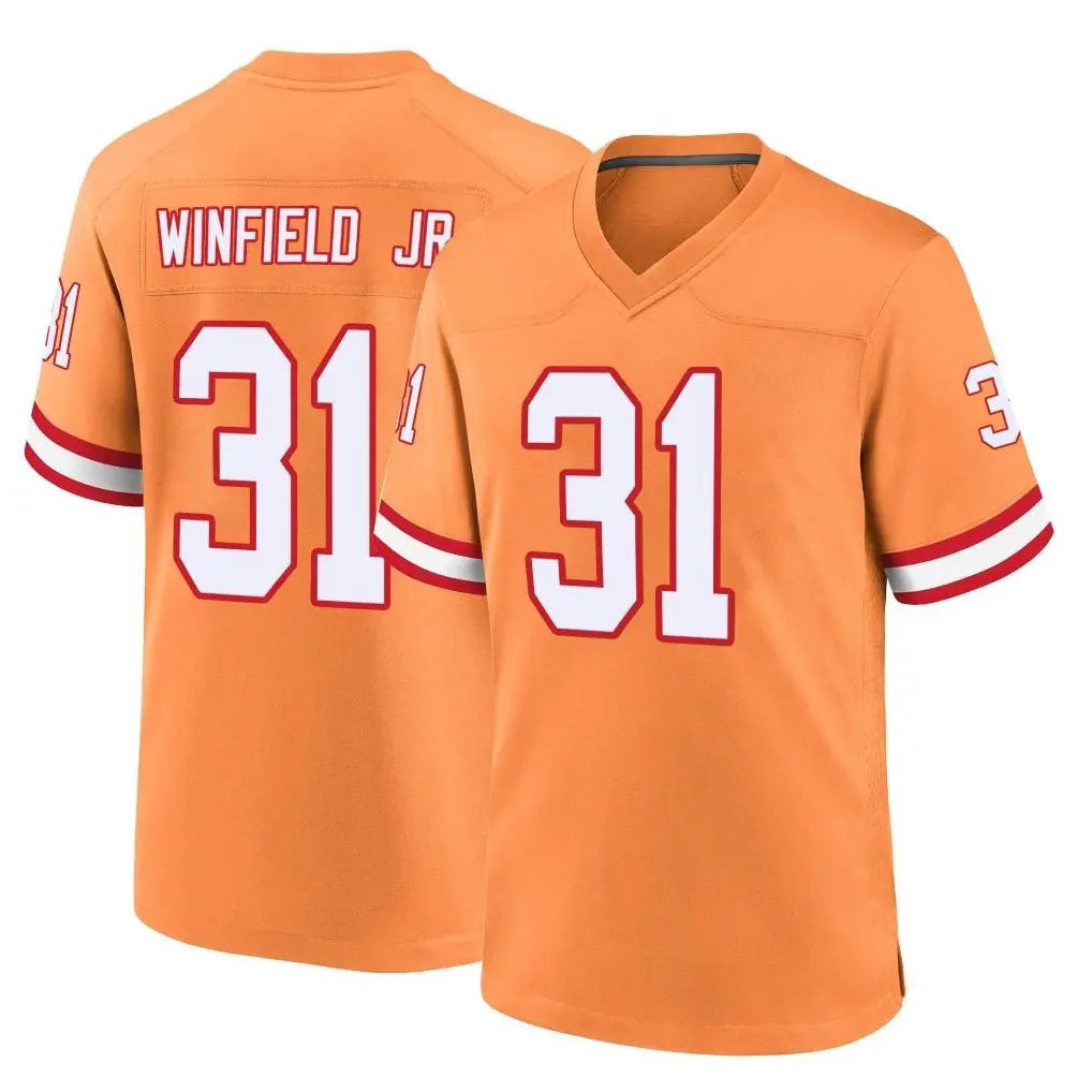 Tuec TB.Buccaneers #31 Antoine Winfield Jr. Player Orange Throwback Home Game Stitched Jerseys