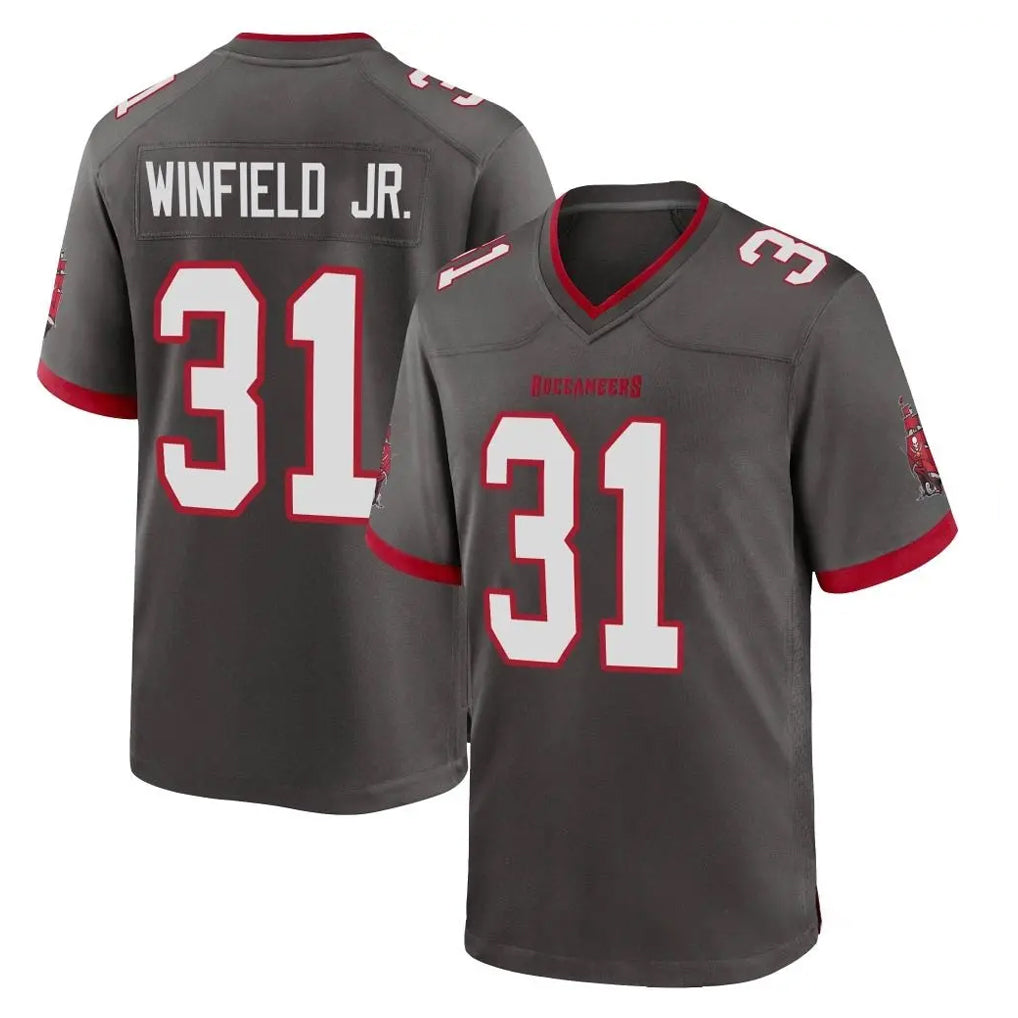 Tuec TB.Buccaneers #31 Antoine Winfield Jr. Player Pewter Alternate Home Game Stitched Jerseys