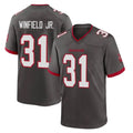 Tuec TB.Buccaneers #31 Antoine Winfield Jr. Player Pewter Alternate Home Game Stitched Jerseys