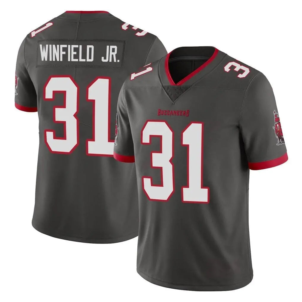 Tuec TB.Buccaneers #31 Antoine Winfield Jr. Player Pewter Limited Alternate Vapor Home Game Stitched Jerseys