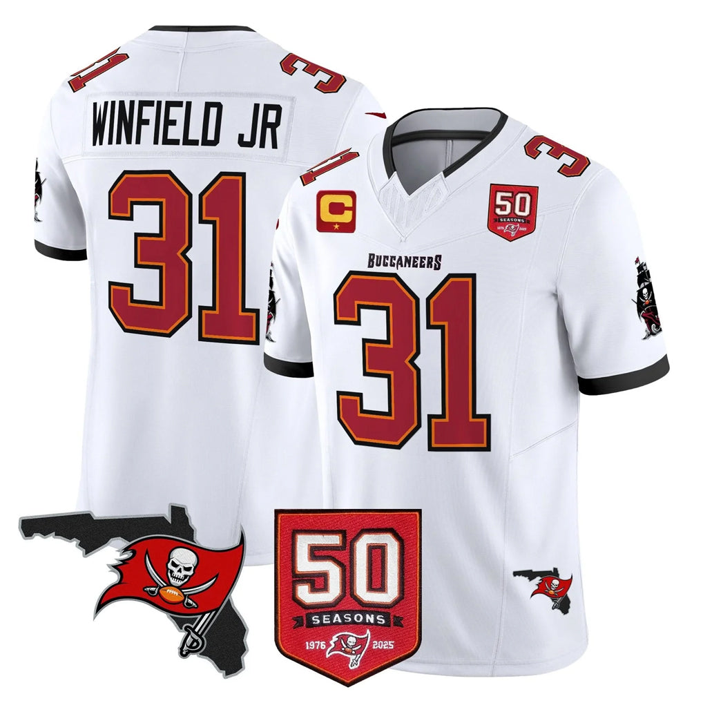 Tuec TB.Buccaneers #31 Antoine Winfield Jr. Player White Limited 2026 Season Vapor F.U.S.E. Home Game Stitched Jerseys