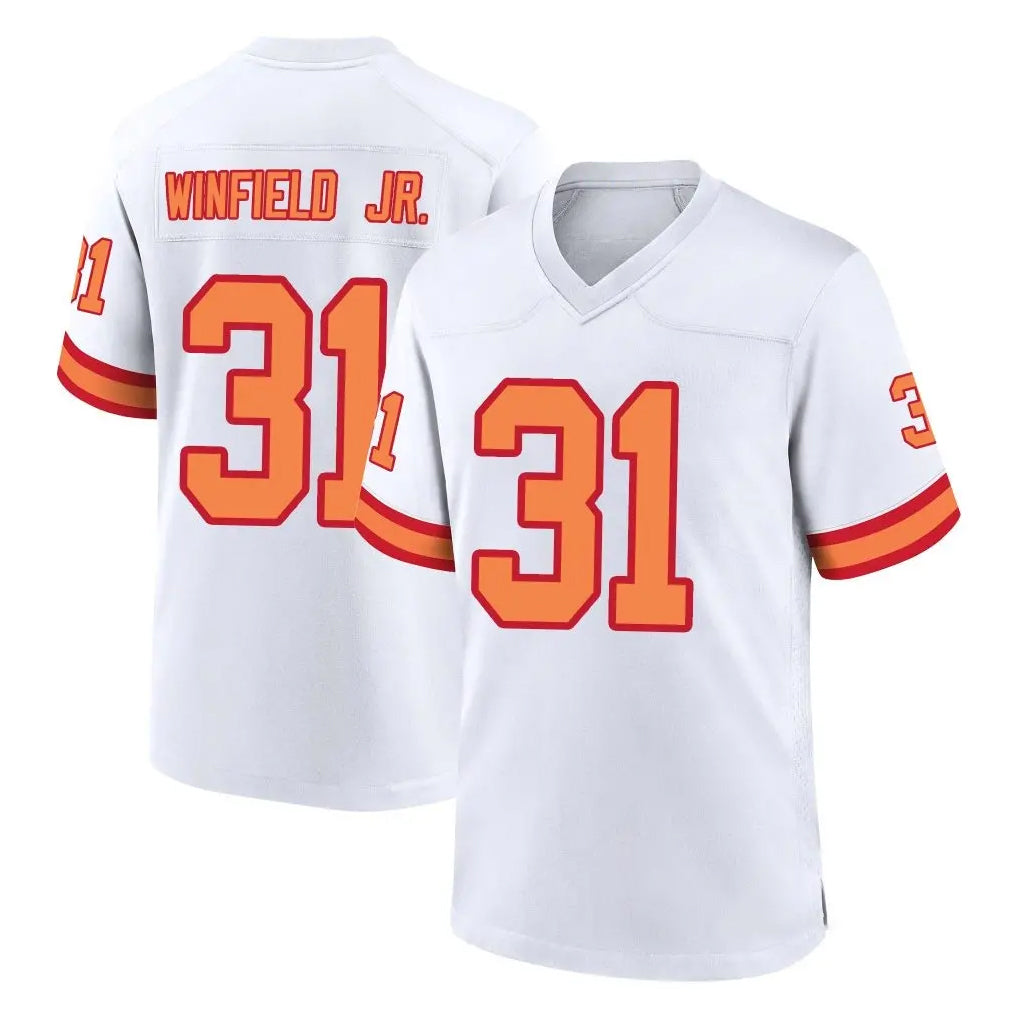 Tuec TB.Buccaneers #31 Antoine Winfield Jr. Player White '76 Home Game Stitched Jerseys