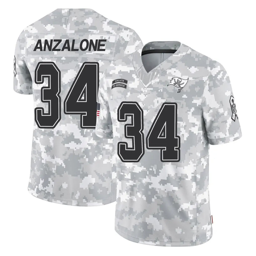 Tuec TB.Buccaneers #34 Alex Anzalone Player Arctic Camo Limited Salute To Service Home Game Stitched Jerseys