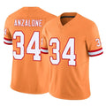 Tuec TB.Buccaneers #34 Alex Anzalone Player Orange Limited Vapor F.U.S.E. Home Game Stitched Jerseys