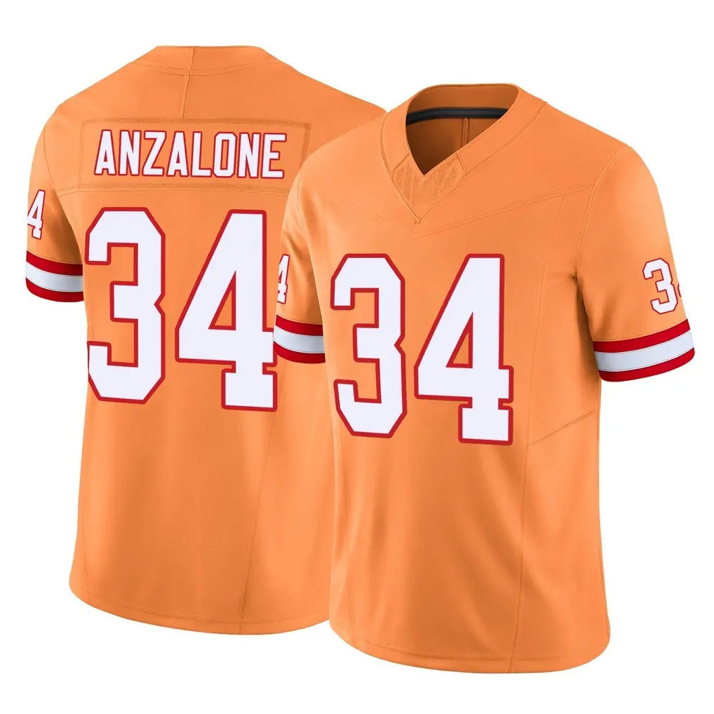 Tuec TB.Buccaneers #34 Alex Anzalone Player Orange Limited Vapor F.U.S.E. Home Game Stitched Jerseys
