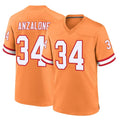 Tuec TB.Buccaneers #34 Alex Anzalone Player Orange Throwback Home Game Stitched Jerseys