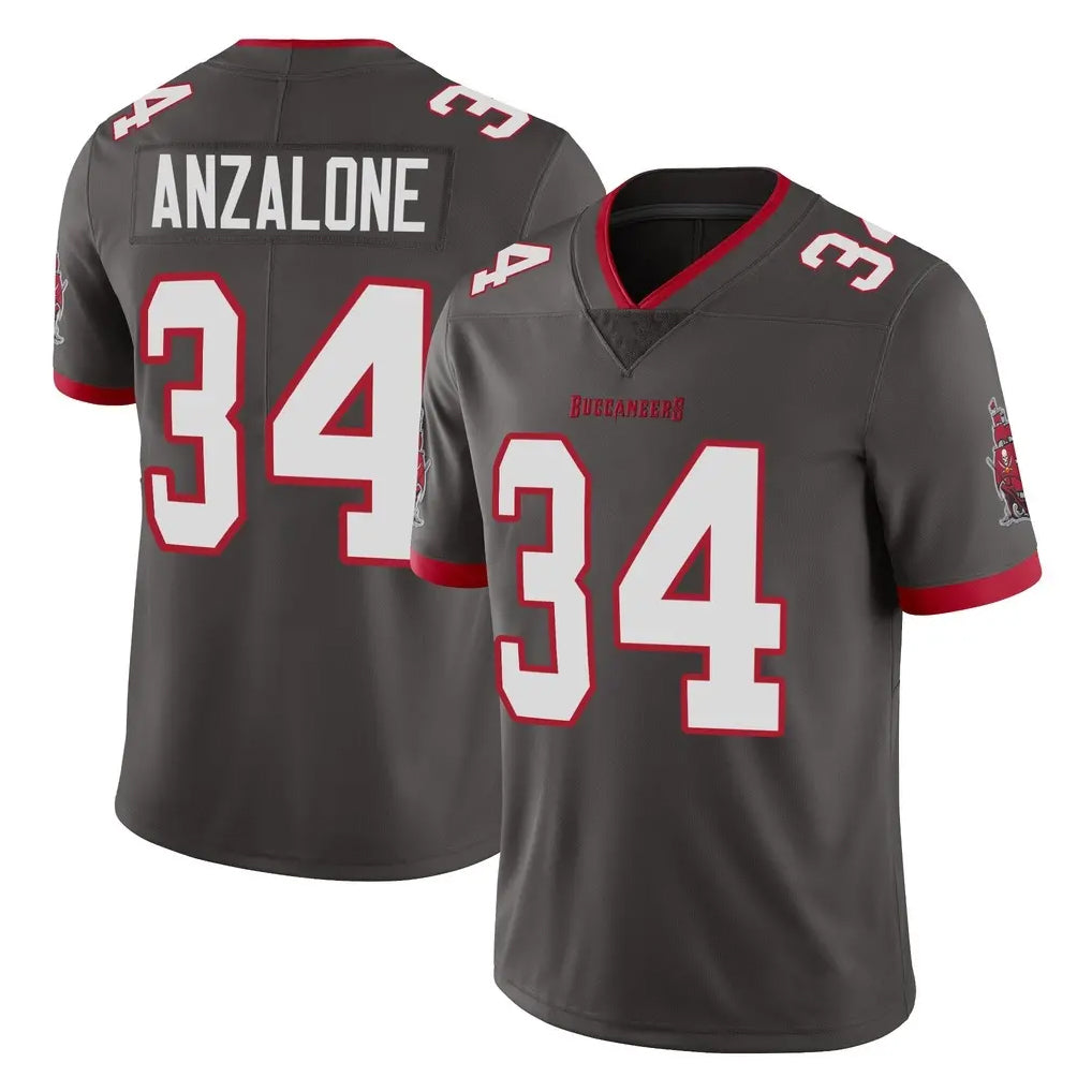 Tuec TB.Buccaneers #34 Alex Anzalone Player Pewter Limited Alternate Vapor Home Game Stitched Jerseys