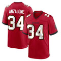 Tuec TB.Buccaneers #34 Alex Anzalone Player Red Home Game Stitched Jerseys