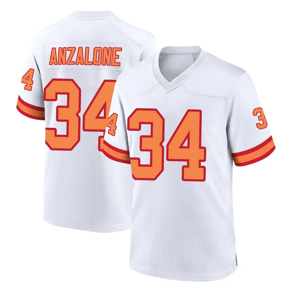 Tuec TB.Buccaneers #34 Alex Anzalone Player White '76 Home Game Stitched Jerseys