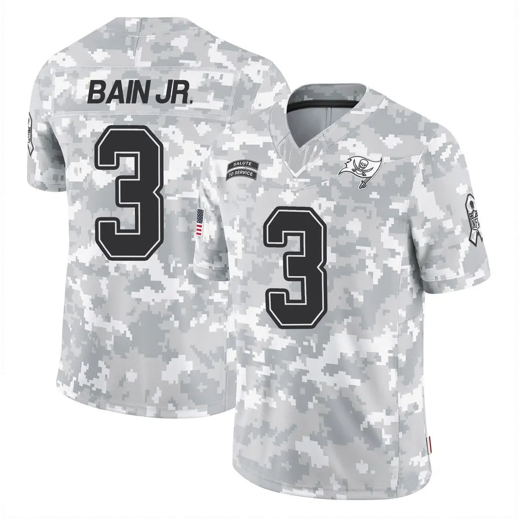 Tuec TB.Buccaneers #3 Rueben Bain Jr. Player Arctic Camo Limited Salute To Service Home Game Stitched Jerseys