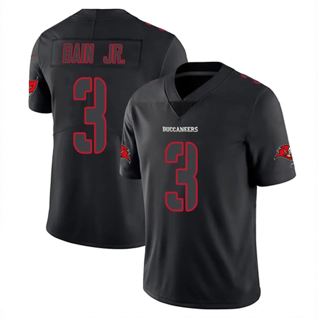 Tuec TB.Buccaneers #3 Rueben Bain Jr. Player Black Impact Limited Home Game Stitched Jerseys