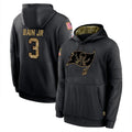 Tuec TB.Buccaneers #3 Rueben Bain Jr. Player Black Salute to Service Sideline Performance Pullover Hoodies Home Game Stitched Jerseys