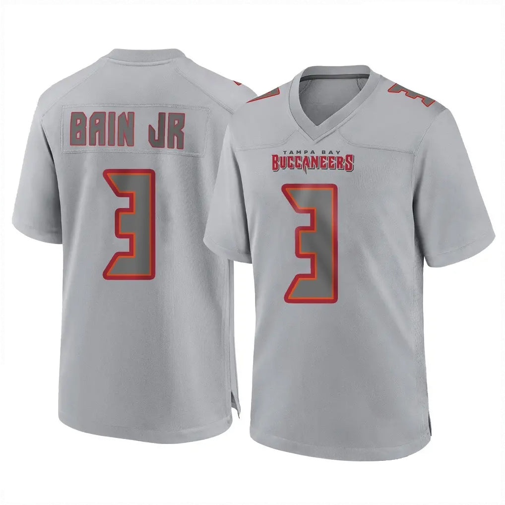 Tuec TB.Buccaneers #3 Rueben Bain Jr. Player Gray Atmosphere Fashion Home Game Stitched Jerseys