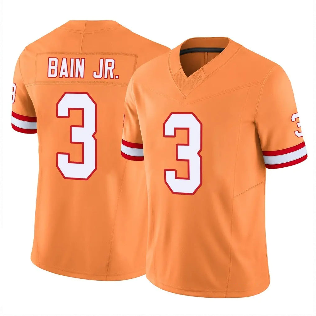 Tuec TB.Buccaneers #3 Rueben Bain Jr. Player Orange Limited Vapor F.U.S.E. Home Game Stitched Jerseys