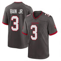Tuec TB.Buccaneers #3 Rueben Bain Jr. Player Pewter Alternate Home Game Stitched Jerseys