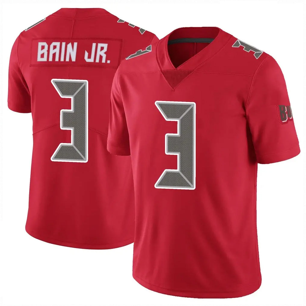 Tuec TB.Buccaneers #3 Rueben Bain Jr. Player Red Limited Color Rush Home Game Stitched Jerseys