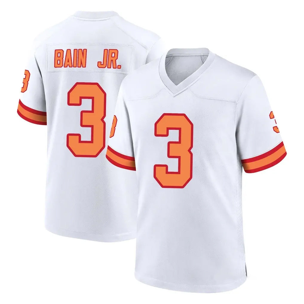 Tuec TB.Buccaneers #3 Rueben Bain Jr. Player White '76 Home Game Stitched Jerseys