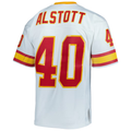 Tuec TB.Buccaneers #40 Mike Alstott Mitchell & Ness White Legacy Replica Stitched Puhic Jersey