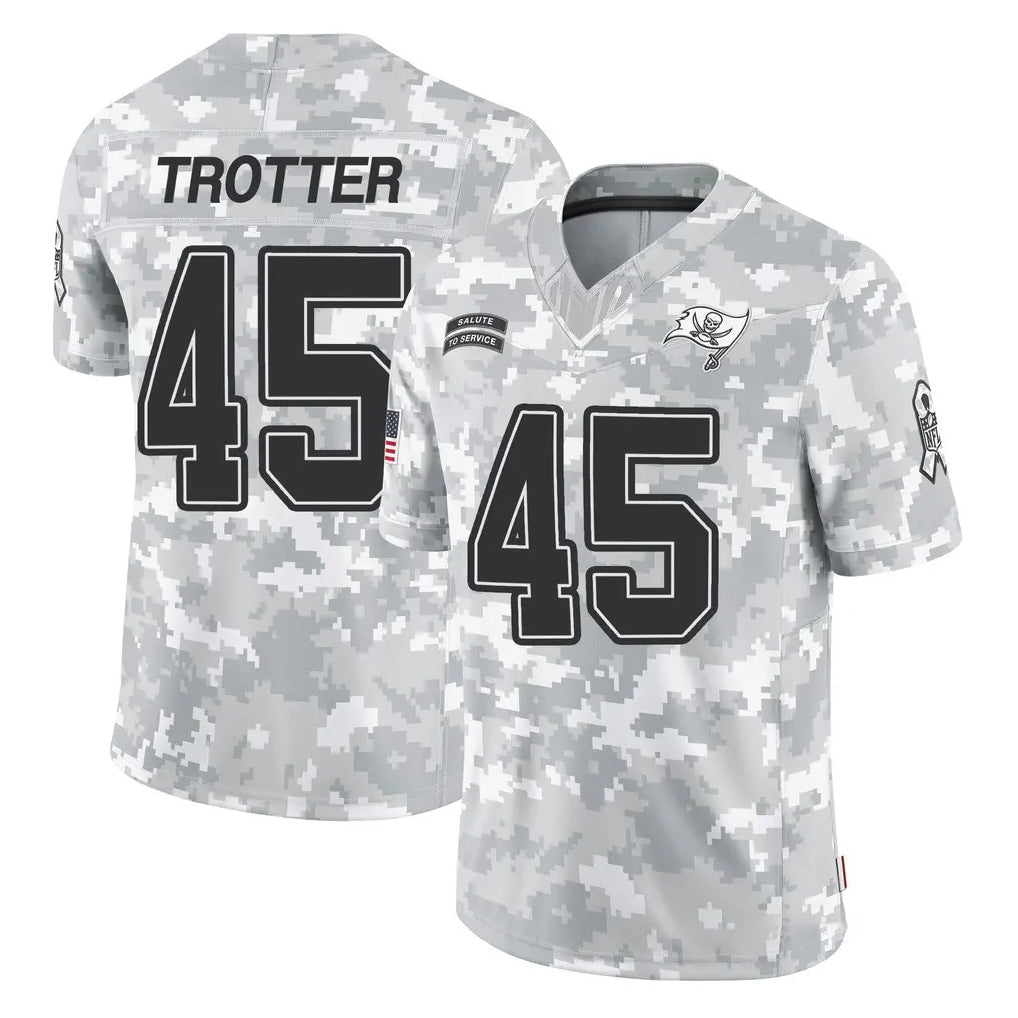Tuec TB.Buccaneers #45 Josiah Trotter Player Arctic Camo Limited Salute To Service Home Game Stitched Jerseys