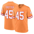 Tuec TB.Buccaneers #45 Josiah Trotter Player Orange Throwback Home Game Stitched Jerseys