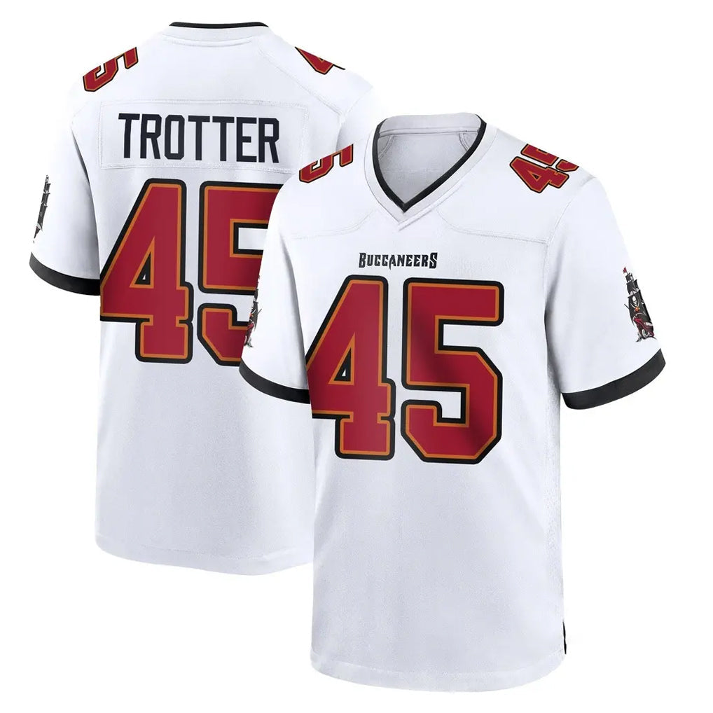 Tuec TB.Buccaneers #45 Josiah Trotter Player White Home Game Stitched Jerseys
